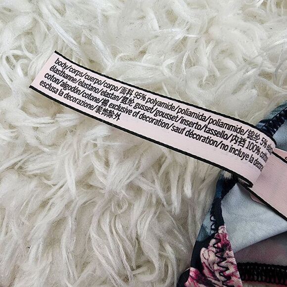 Victoria's Secret V-STRING MEDIUM Multicolor Big back bow strappy Dream Angels - Picture 6 of 6